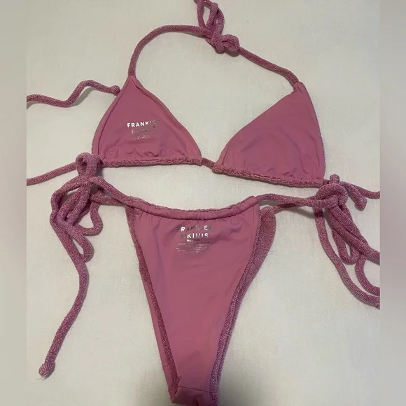 Frankie's Bikinis Lavender Triangle Bikini - Picture 9 of 9